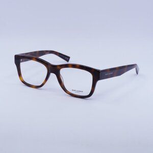 Saint Laurent SL677 003 Eyeglasses Havana 54mm Square Frame